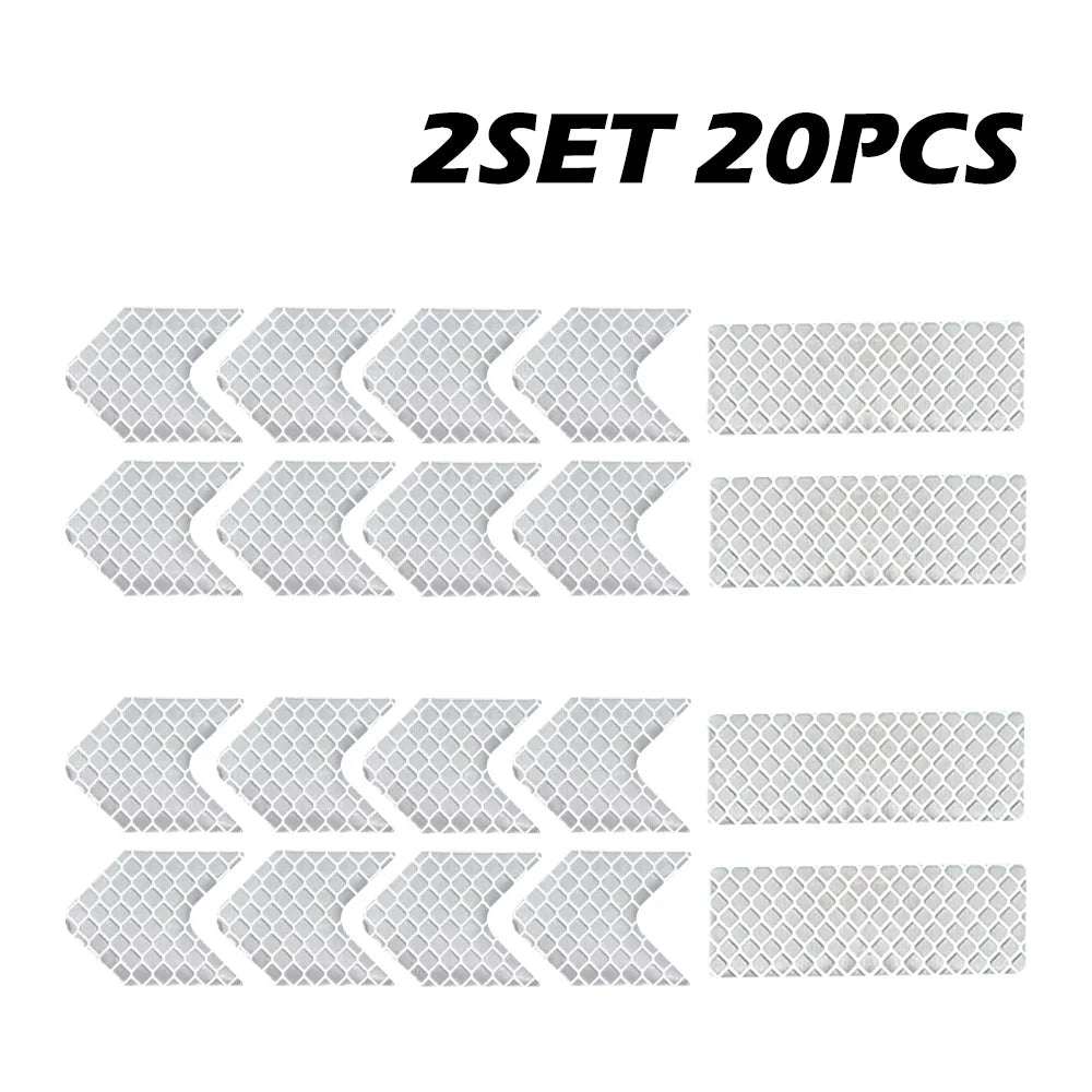 PJ2026 Reflective Stickers - Ultra Visible Night Safety 2 Set 20 PCS
