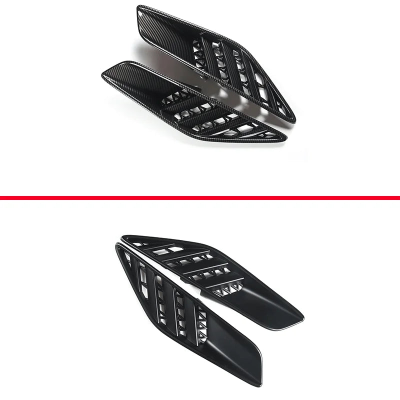Copertura della presa d'aria posteriore in fibra di carbonio per parafango Chevrolet Corvette C7