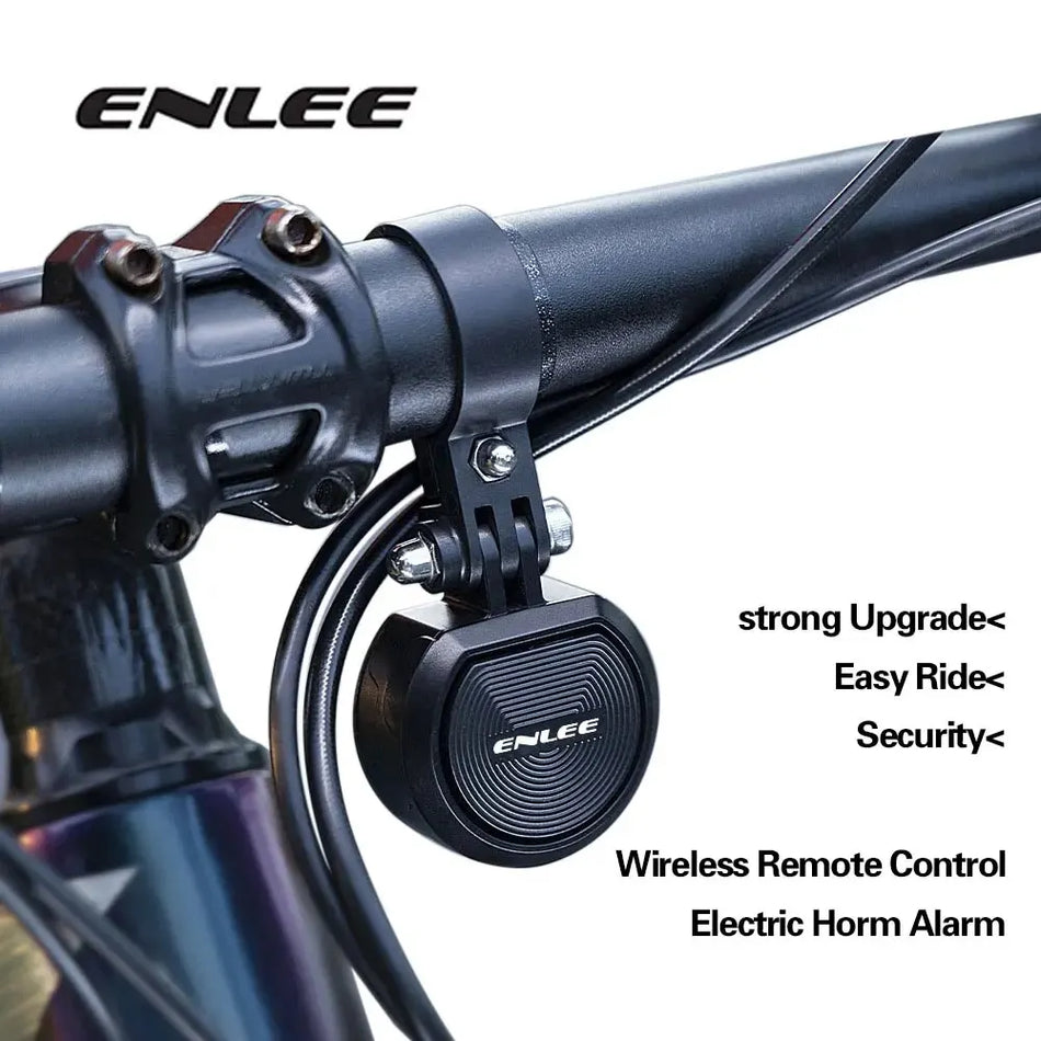 ENLEE XKDLB Fietsbel 120dB USB Oplaadbare Alarm met Afstandsbediening, ABS+PC