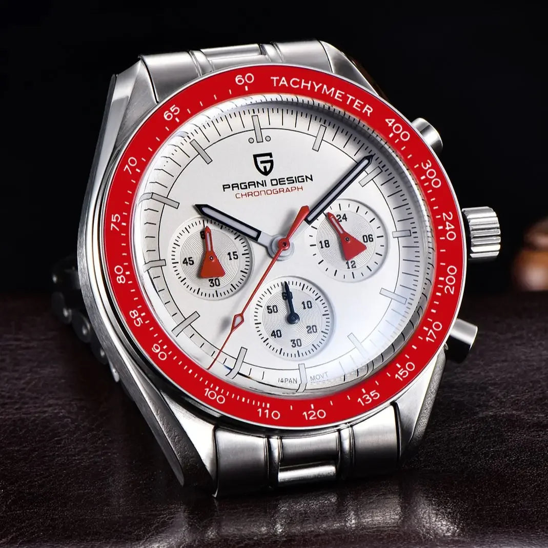 Luxury Men's Quartz Chronograph Watch - PAGANI DESIGN 2025