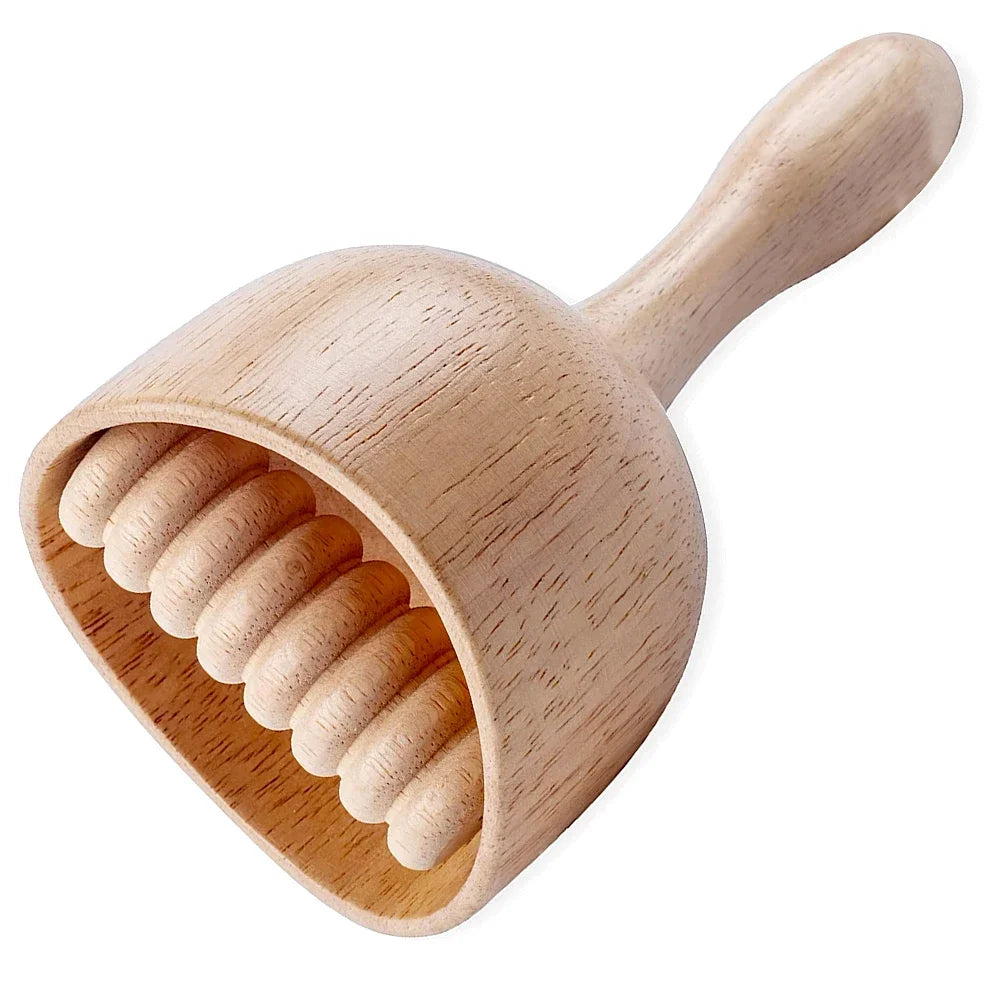 Wooden Therapy Cup with Roller &ndash; Natural Body Shaping Massage Tool 1