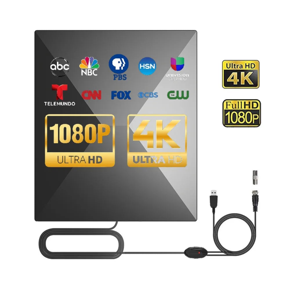 TV Antenna Local Channels Indoor Outdoor &ndash; 4K 1080P HDTV
