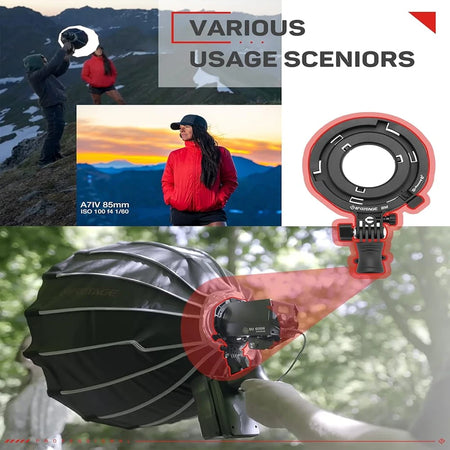 IFOOTAGE Mini Bowens Adapter &ndash; Ultra-Lightweight Aluminum