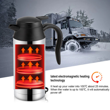 12V 750ML Car Heating Cup Stainless Steel &ndash; Rapid Heating