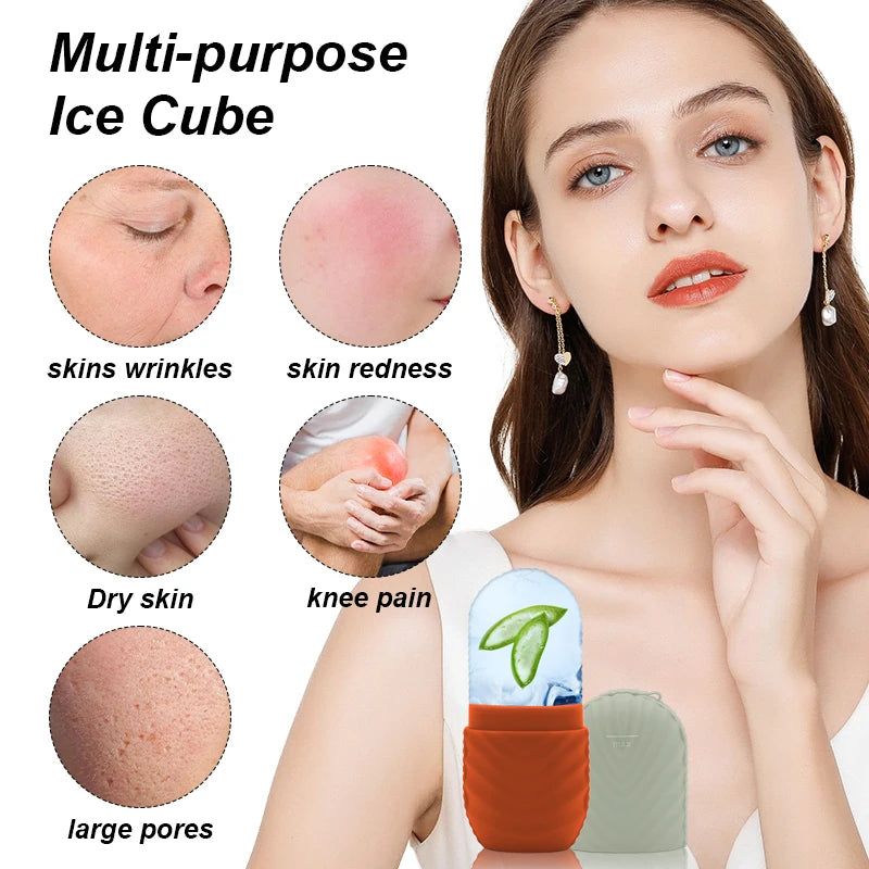 Silicone Ice Facial Beauty Applicator and Massage Tool