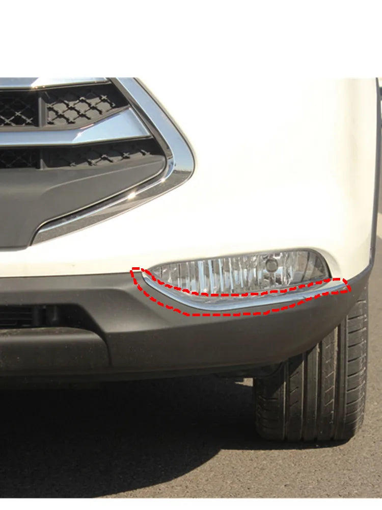 Silver Front Bumper Trim Strips for JAC Refine S3 JS3 T50 by InterCyprus Trading Ltd