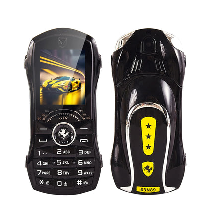Unlocked Cute Car Toy Feature Phone For Kids &ndash; Low Radiation Black / Standard