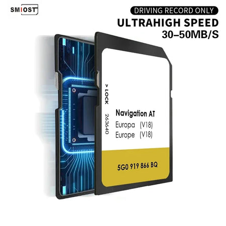 SMIOST V18 Sat Nav SD Card 16GB &ndash; Preloaded UK EU Maps