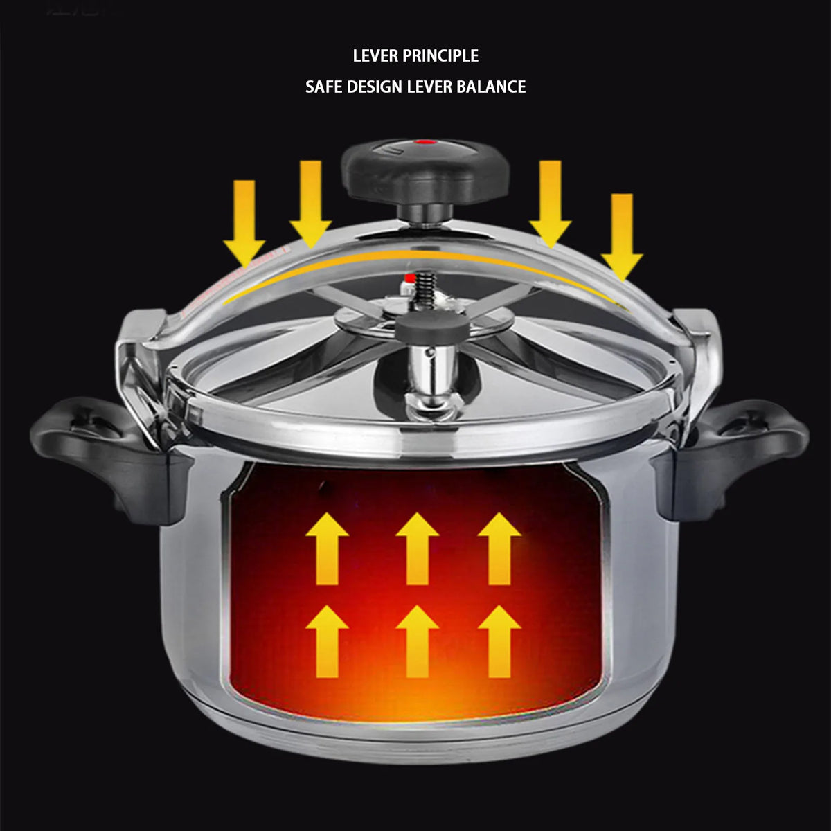 Explosion Proof Pressure Cooker 4-5L Aluminum &ndash; Gas Stove