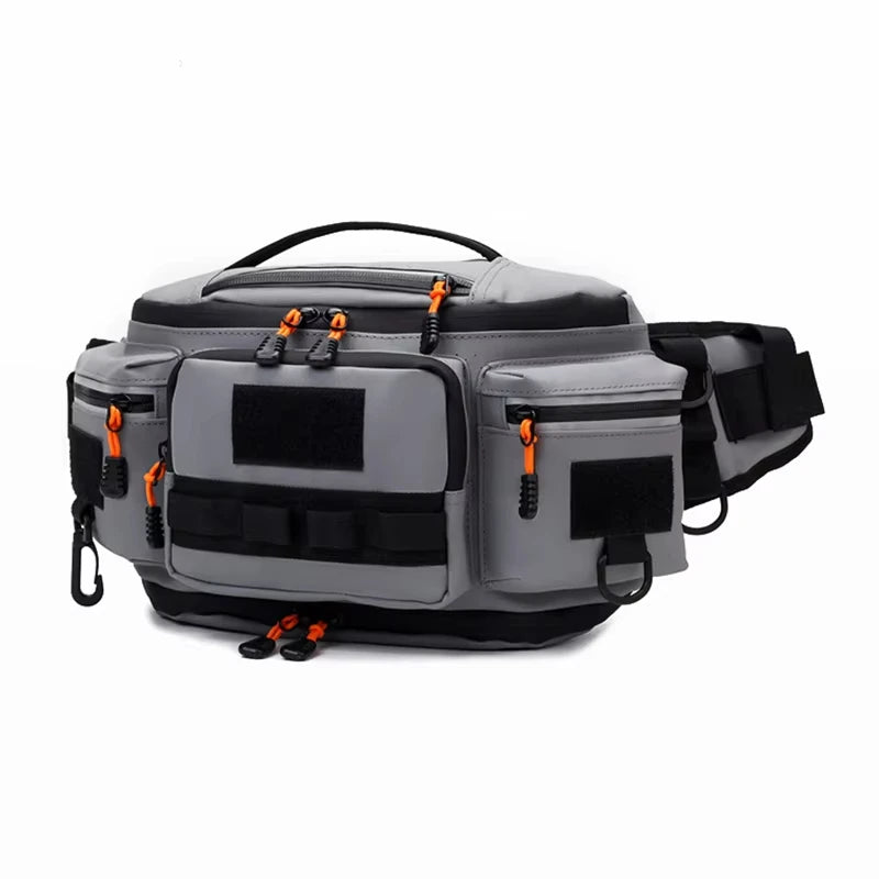 Camping Waist Bag Chest Pouch &ndash; Ultra Lightweight Design Grey