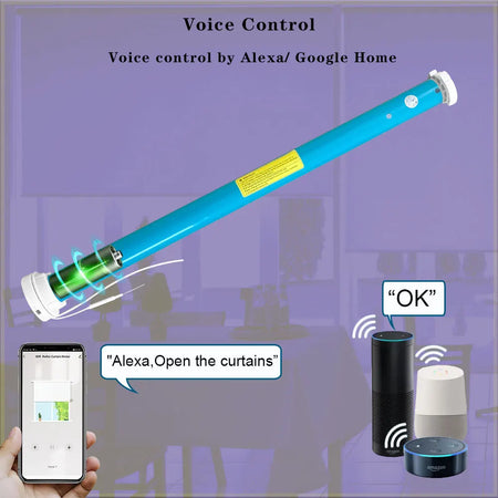 LifeLibero Zigbee Battery-Powered Smart Roller Blinds Motor