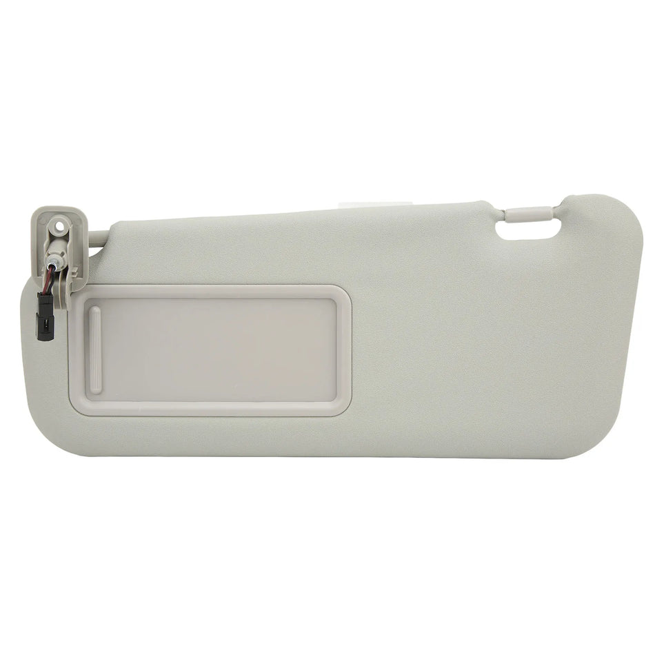 Anti-Glare Left Driver Side Sun Visor With Vanity Mirror, ABS Plastic