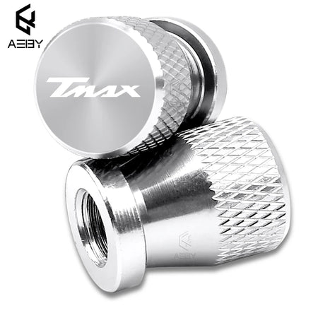 Yamaha T-Max 500 Aluminium Alloy Valve Stem Caps - 2PCS silver