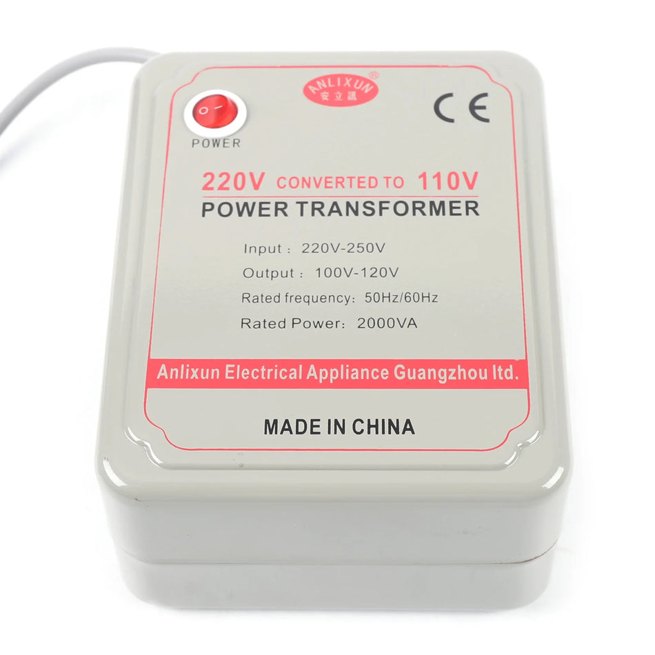 Conversor de Tensão em Alumínio 220-250V para 110-120V 2000VA