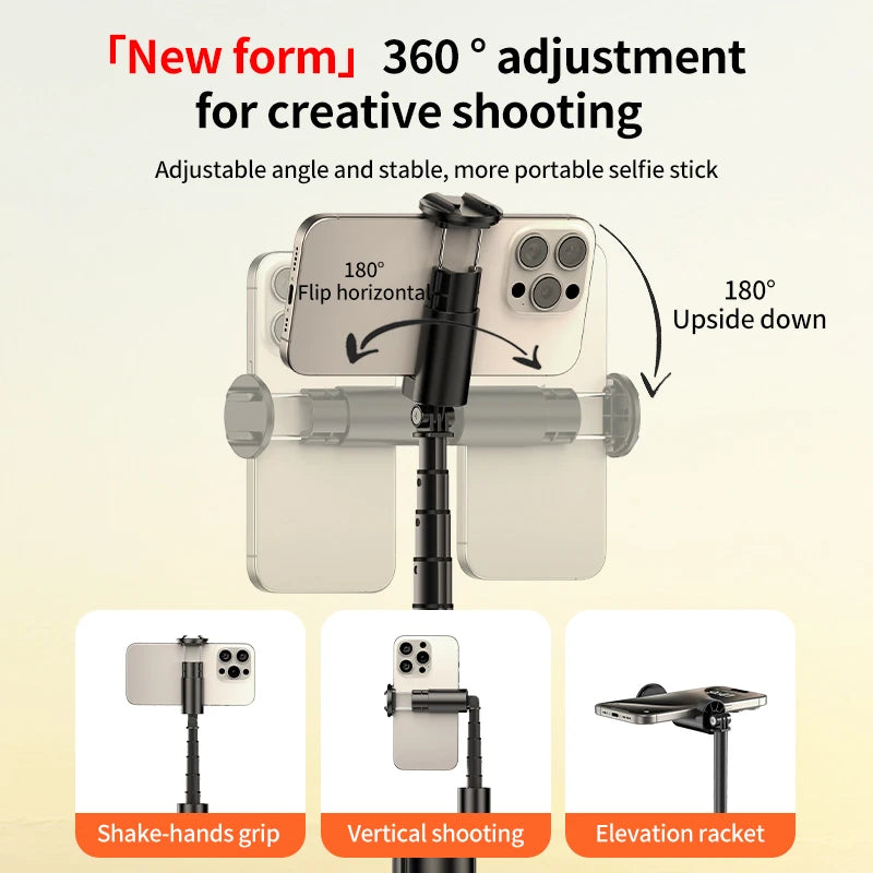CrownQu Wireless Selfie Stick &ndash; 360 Degree Rotation With Bluetooth Remote