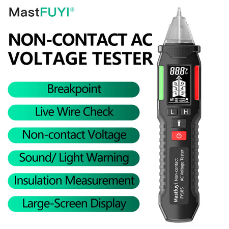 MASTFUYI FY18S Non-Contact Voltage Tester - Smart Electrical Pen 12-1000V