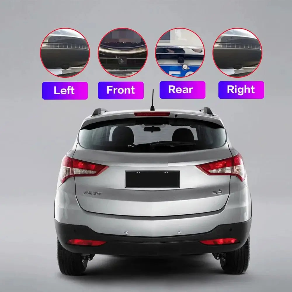 For Android with Built-in 360app 3D Around View 360 Car Camera Panoramic Image System 360 Camera Car Accessories by InterCyprus Trading Ltd