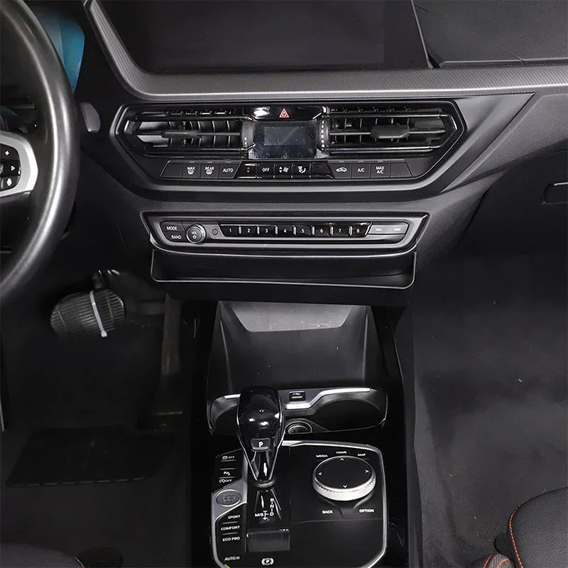 BMW 1 2 Серия Централна Конзола Кутия за Съхранение ABS Черен