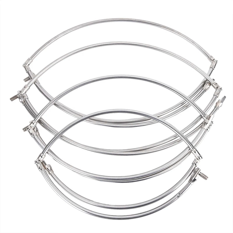 Gmarty Stainless Steel Folding Fishing Net Head - Compact and Durable