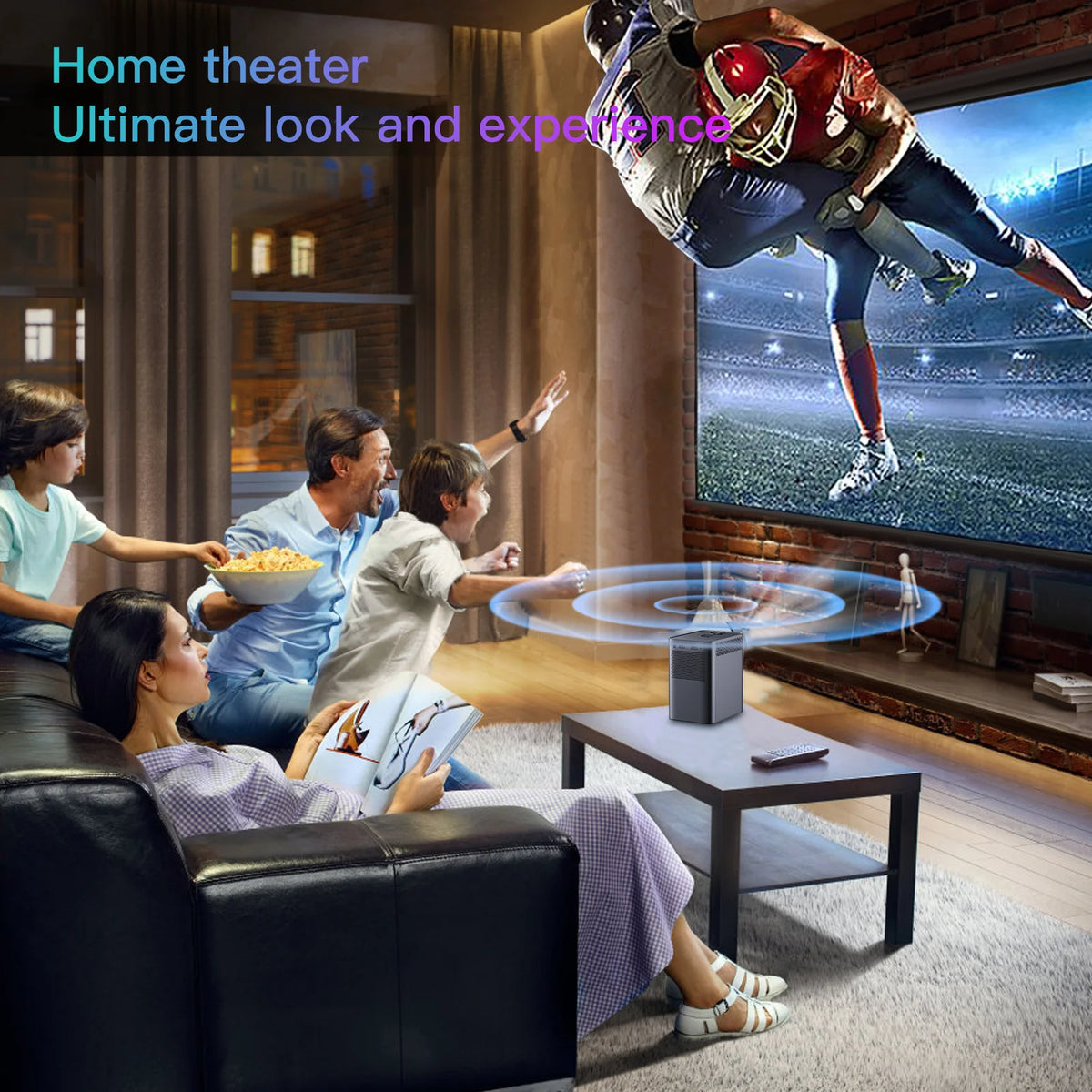 TOPSION S30MAX Projector &ndash; Portable 4K Android Beamer