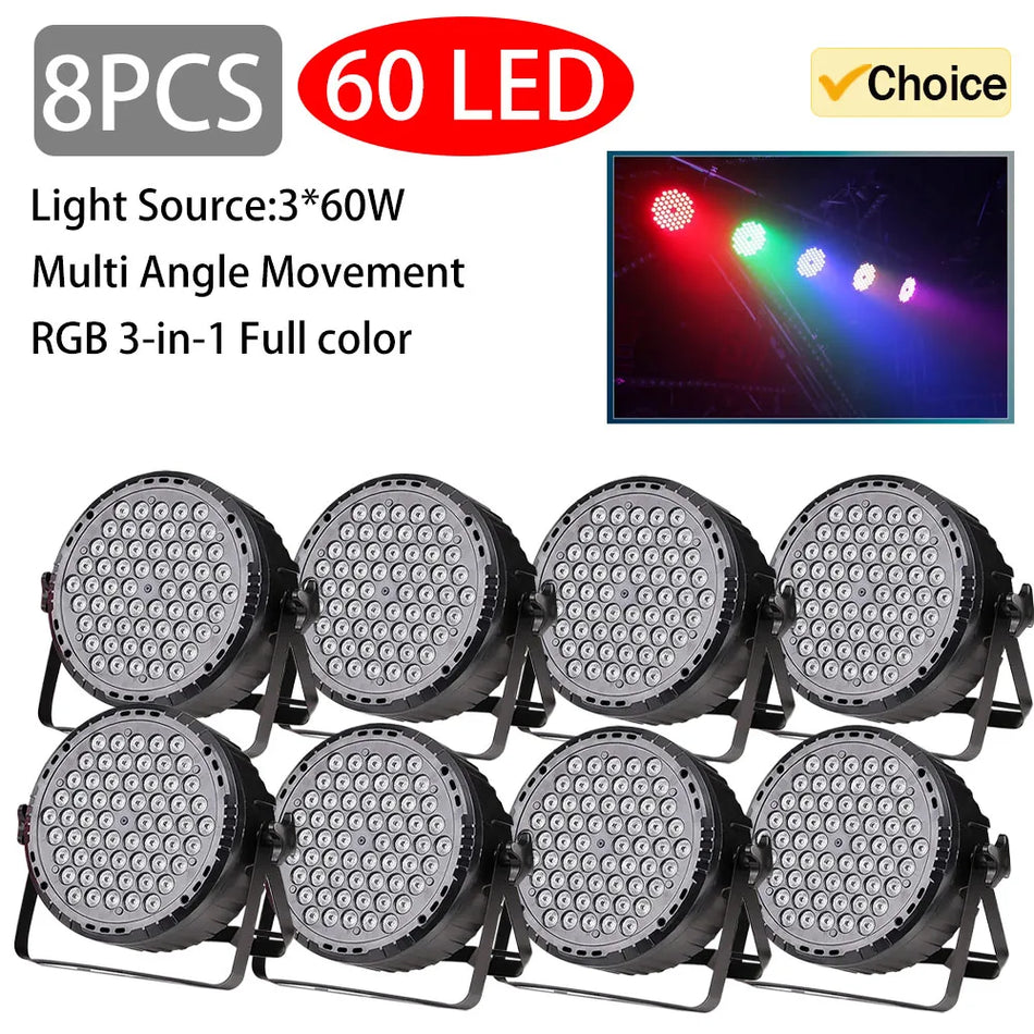 L0685 60X3W Professional Disco Light &ndash; DMX Voice Control 60 LED 8PCS / EU Plug