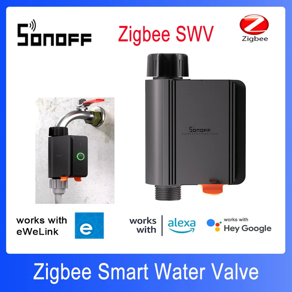 SONOFF Zigbee 3.0 Smart Water Valve - Automated Irrigation Controller