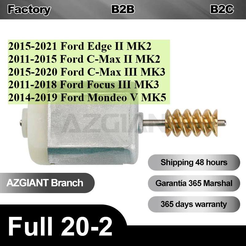 DC Motor for Ford Edge II MK2 Front Left Drive Side AM5A BM5A Replacement Door Lock Motor