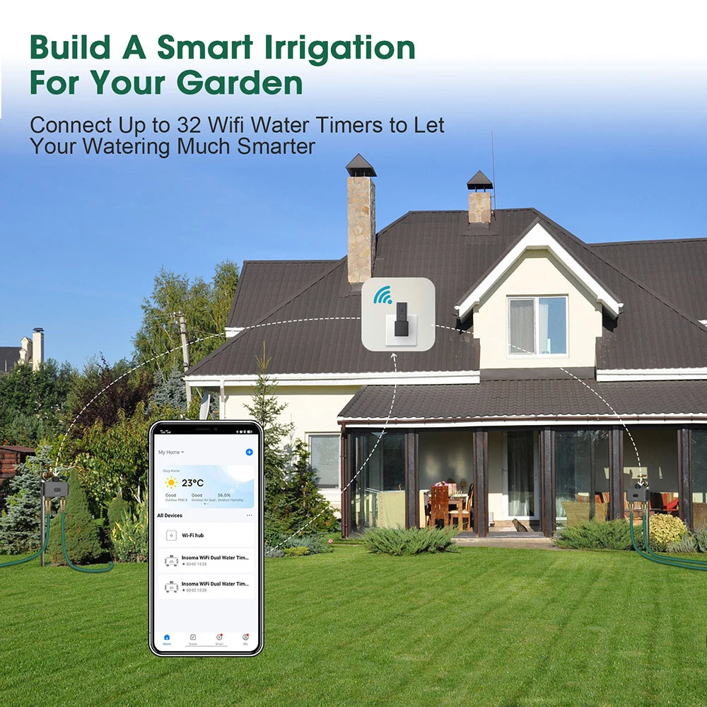 Tuya Smart Water Timer Zigbee BT &ndash; Alexa Google Compatible