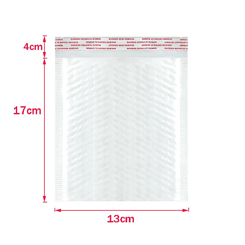 ALSMT Shockproof White Foam Envelope Bubble Bags - Pack of 50 13x17cm     50pcs