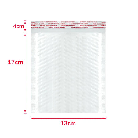 ALSMT Shockproof White Foam Envelope Bubble Bags - Pack of 50 13x17cm     50pcs