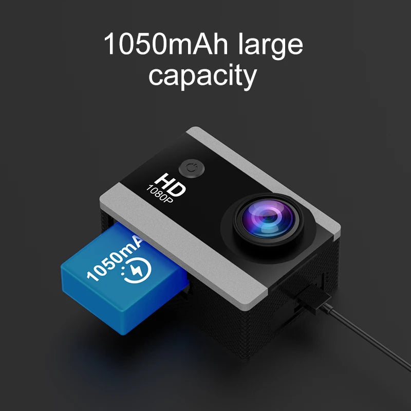 1080P Action Camera with Waterproof Features