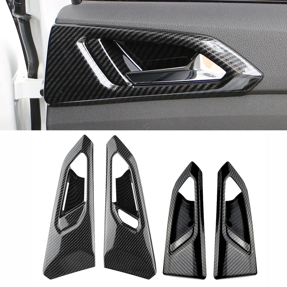 Set pokrivača za ručke vrata za Volkswagen T Cross ABS imitacija karbonskih vlakana