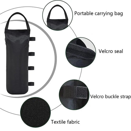4PCS Heavy-Duty Sand Bag Tent Kit for Enhanced Stability