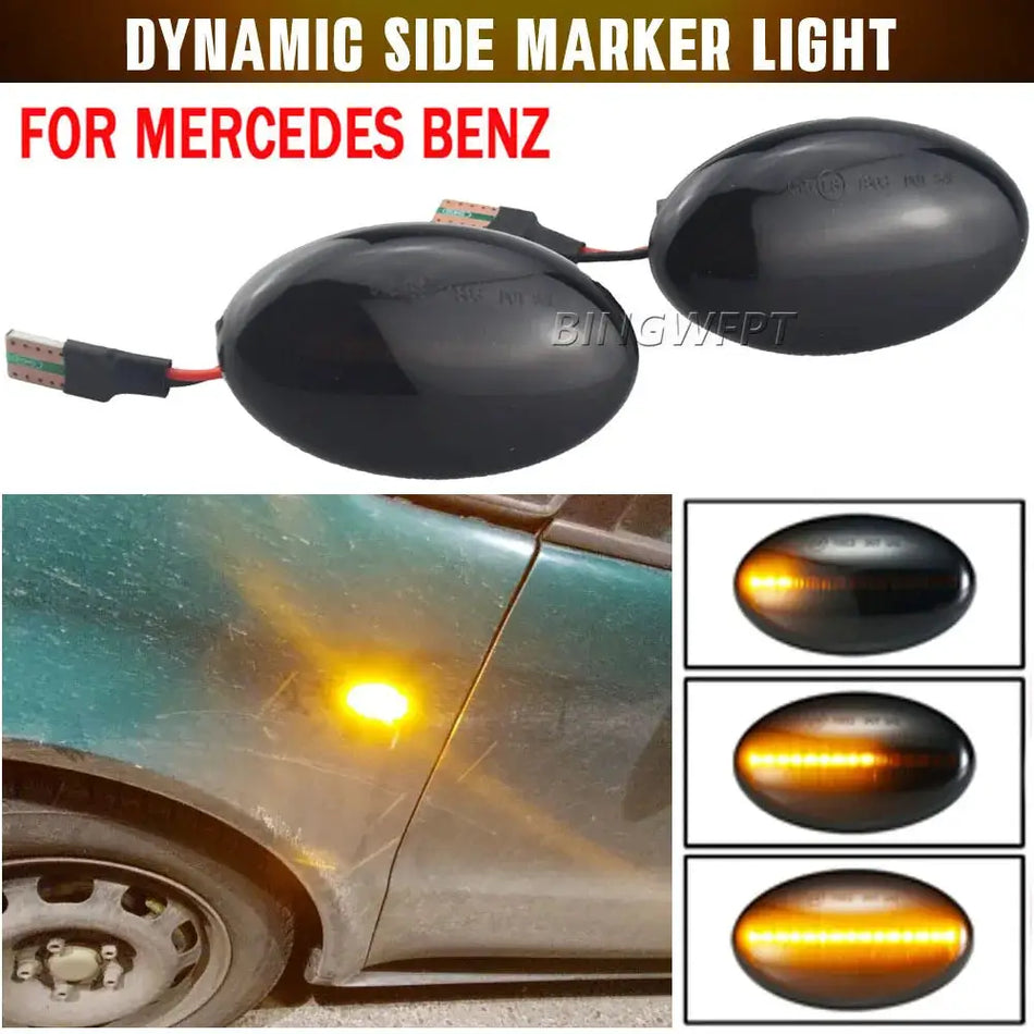 Car-styling Turn Signal Light For Mercedes-Benz Smart W450 W452 A-Class W168 Vito W639 W447 Citan W415 Dynamic Side Marker Lamp by InterCyprus Trading Ltd