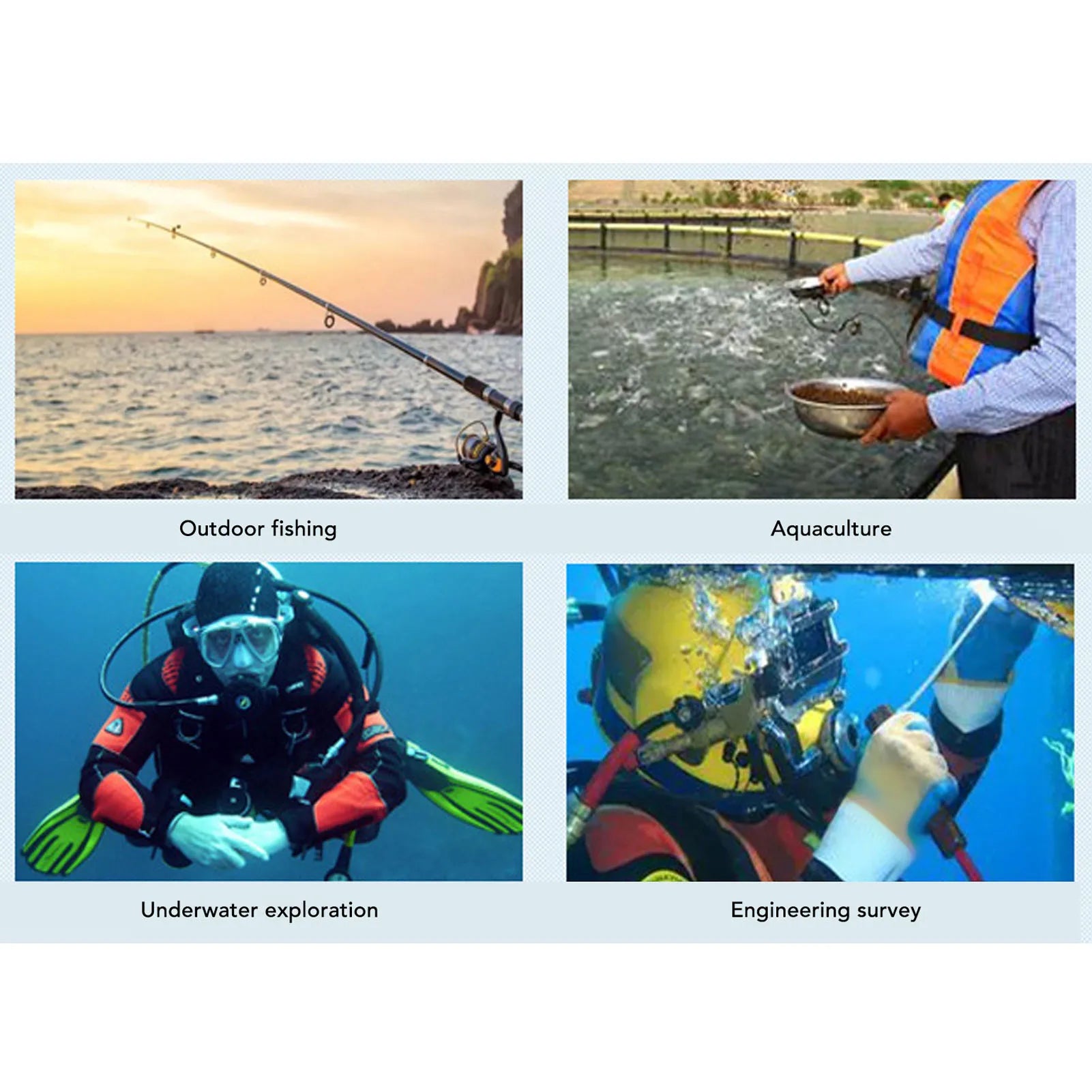 Fish Finder Camera Screen - 4.3 Inch HD Touchscreen, Long Battery Life