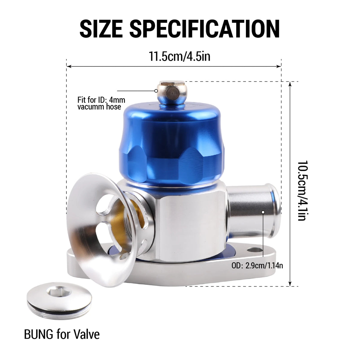 Blow Off Valve Dual Port Aluminum for Mazda Mazdaspeed 3 6 Subaru WRX by InterCyprus Trading Ltd