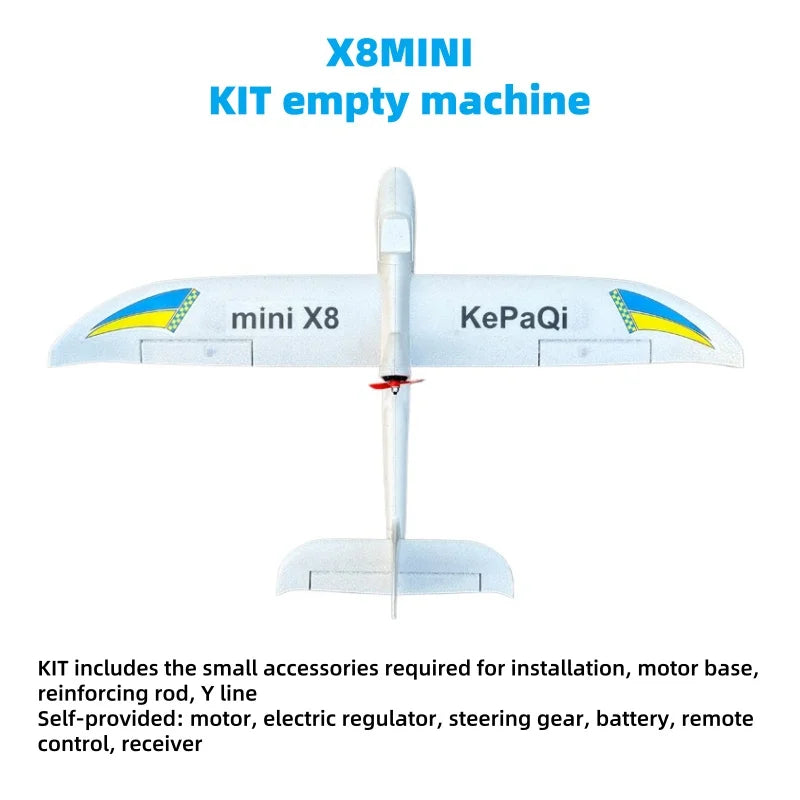 Surfer X8 Mini EPO Foam RC Glider - Beginner Trainer Plane Build Kit KIT