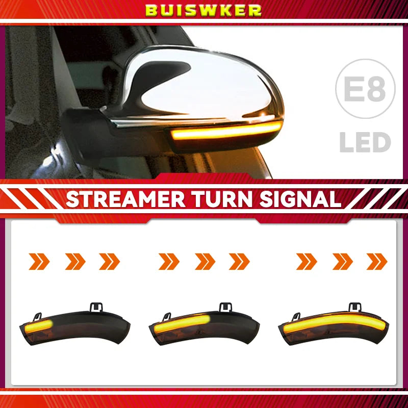 Dinamički pokazivač smjera LED stražnjeg zrcala za VW Golf 5