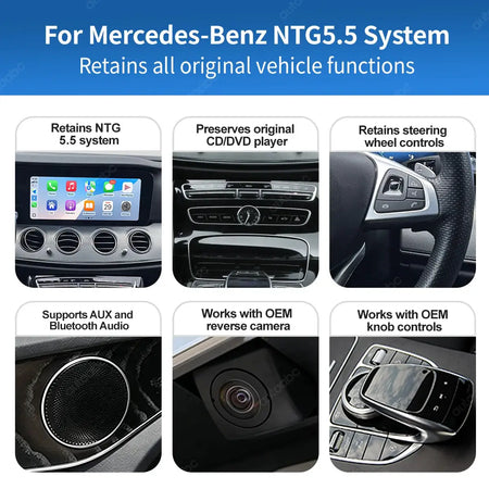 12.3"Multimedia Ultra-thin Screen Wireless CarPlay Android Auto For Mercedes Benz E Class E200 E300 W213 NTG5.5 With BT Airplay by InterCyprus Trading Ltd