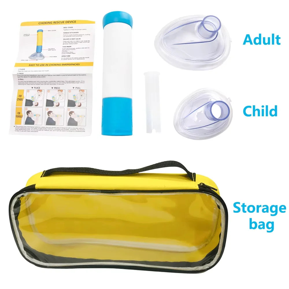 First Aid Kit Choking Device &ndash; Dual Size Rescue For Ages White Bag Kit