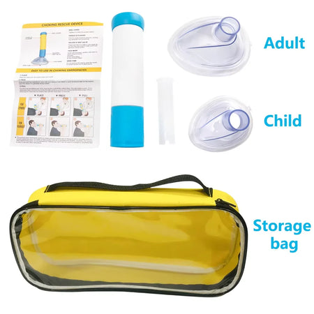 First Aid Kit Choking Device &ndash; Dual Size Rescue For Ages White Bag Kit
