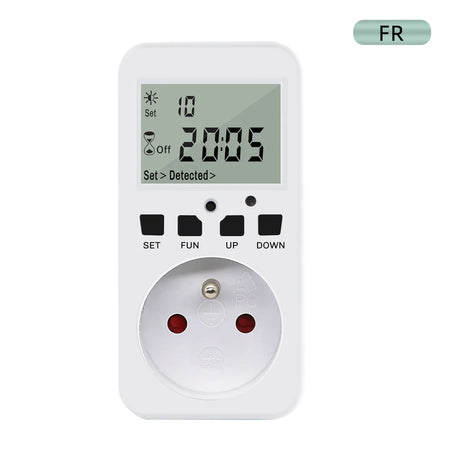TM08 &ndash; Digital Timer Socket, Cycle Programmable Outlet FR Plug