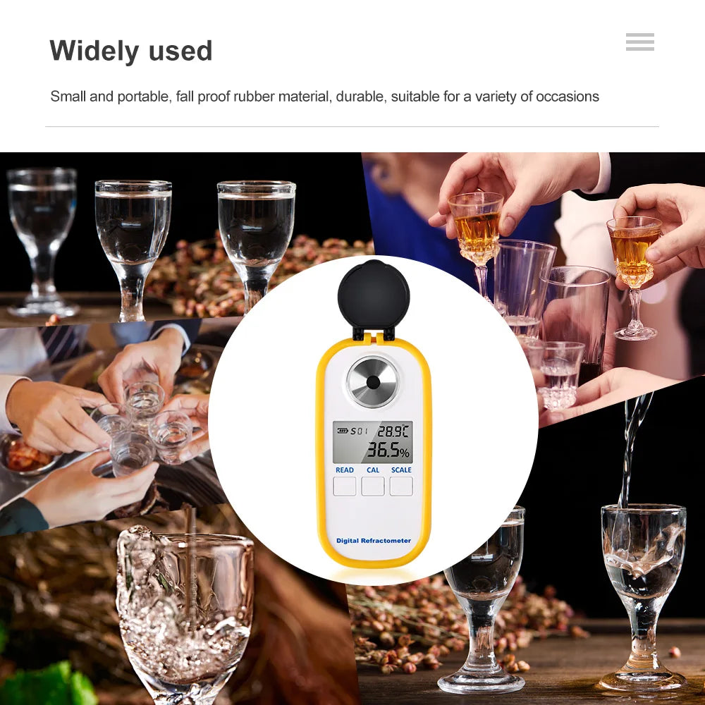 0-80% Digital Alcohol Refractometer Spirit Meter &ndash; LCD