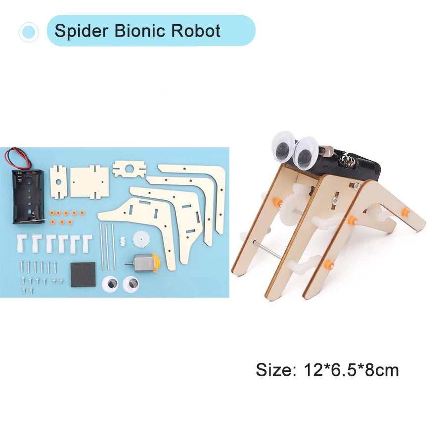 QXLRM DIY Educational Science Kit &ndash; Engaging Hands-On Learning Experience Spider Bionic Robot
