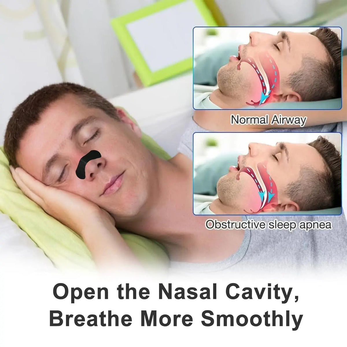 Anti Snoring Nose Strips - Enhanced Nasal Breathing