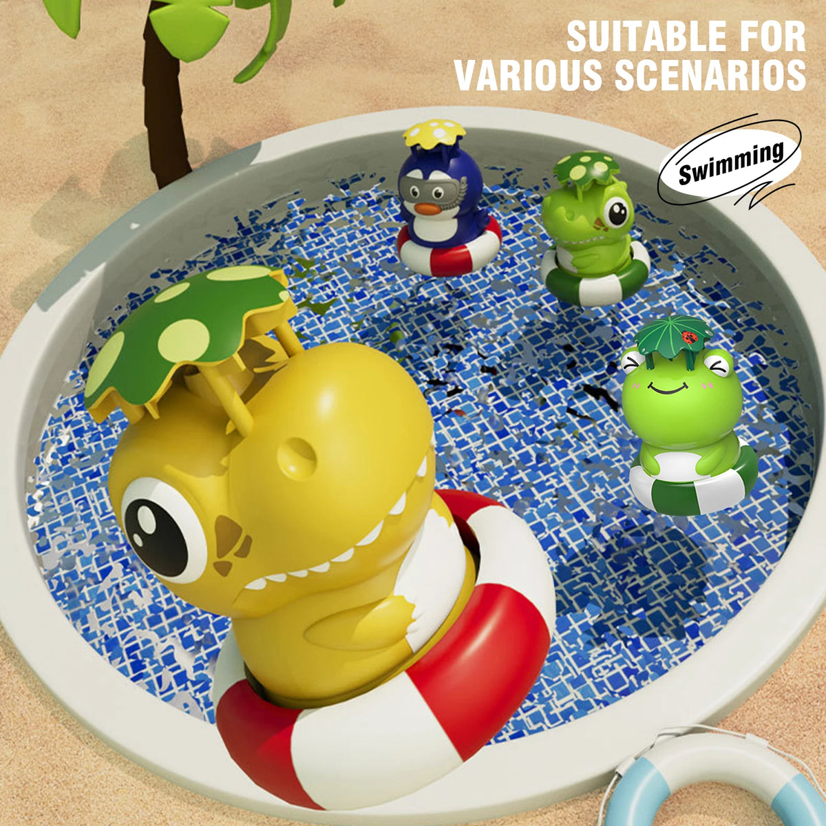 Cartoon Frog Water Sprinkler Toy &ndash; Rotating Spray Action