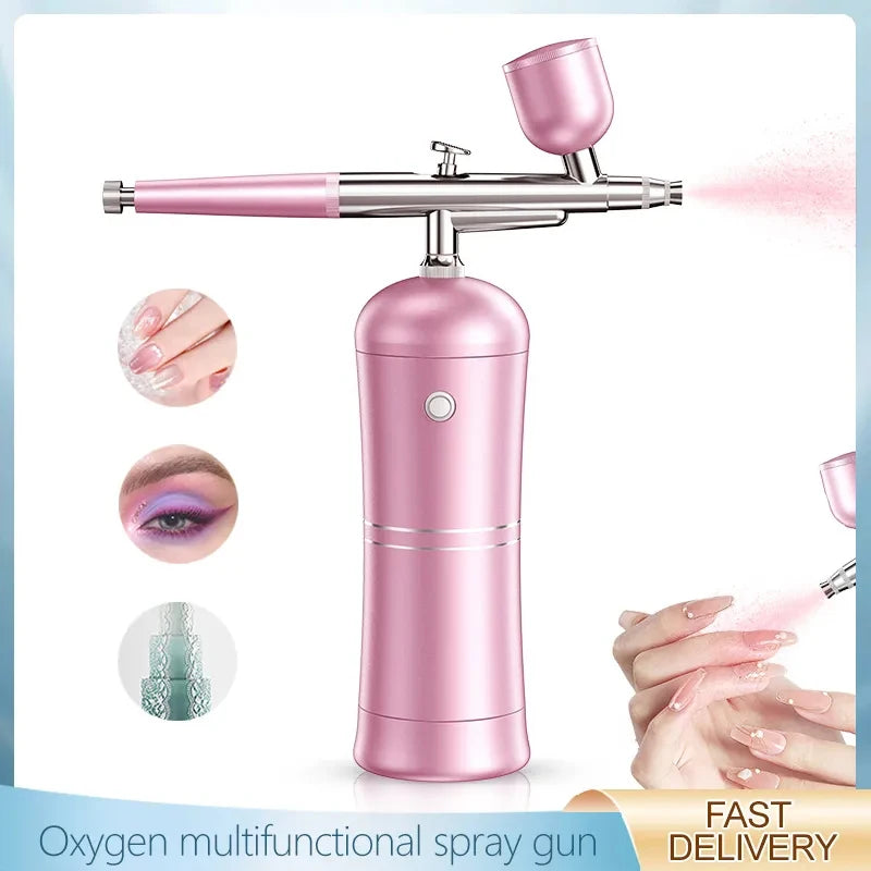 Hapniku Pritsija Mini Õhukompressor Küünte Kunsti Pritsimis Komplekt