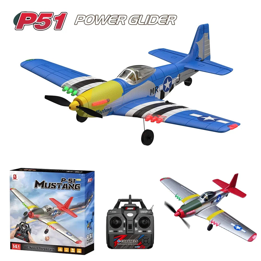 P51 Mustang Fighter 4CH Remote Control Aircraft &ndash; Foam Toy