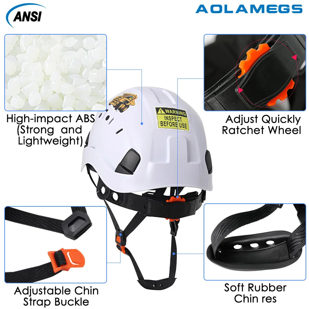 SF06/CR08 &ndash; CE ABS Safety Helmet With Visor And Goggles