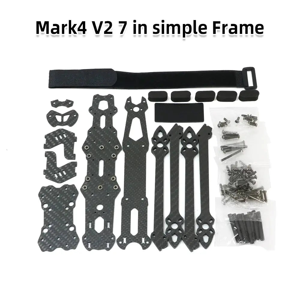 Mark4 V2 Mark 4 7inch 295mm / 8inch 367mm / 9inch 387mm / 10inch 427mm 3K Full Carbon Fiber TrueX Frame for FPV Camera Kit Done by InterCyprus Trading Ltd